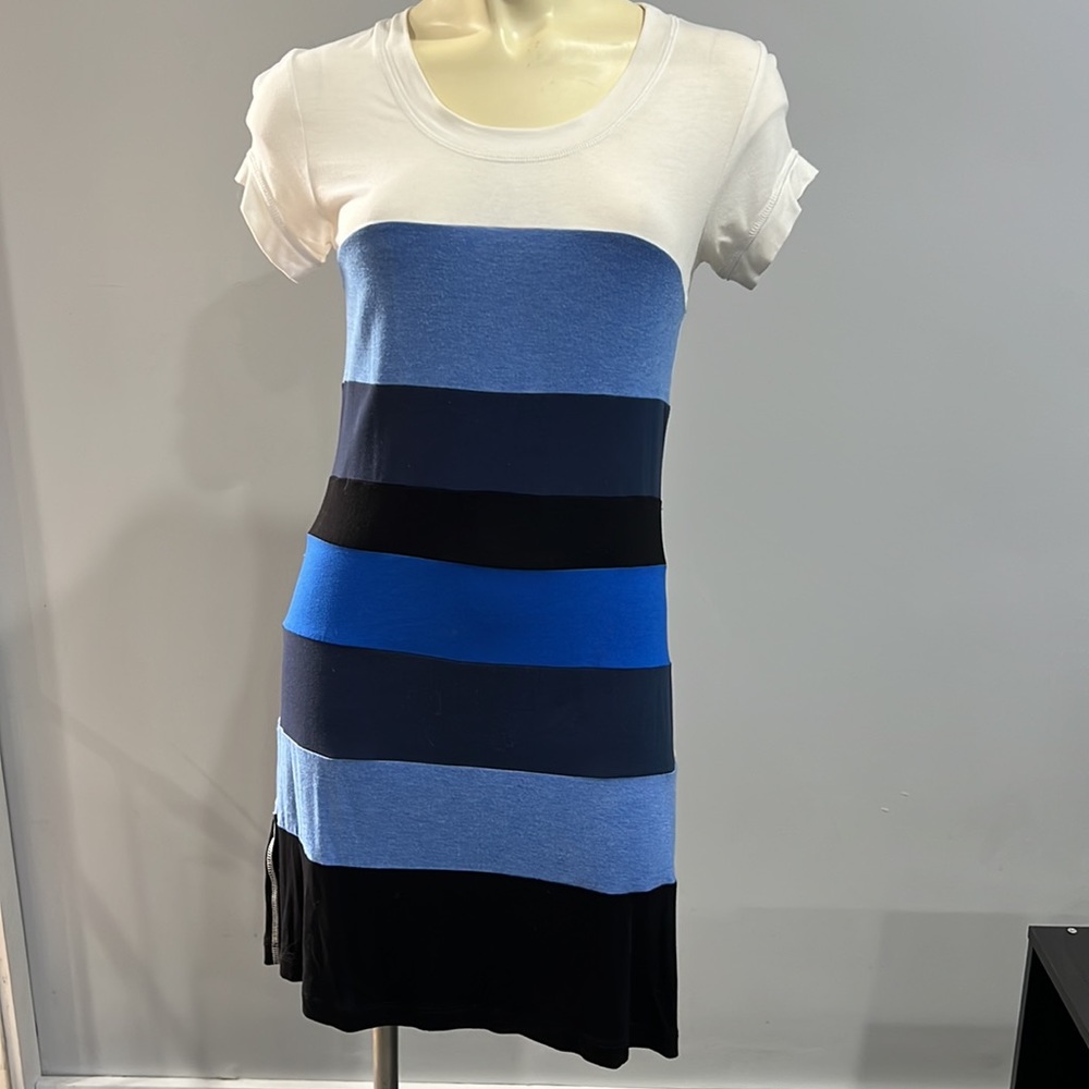 BCBG MaxAzria Striped T-shirt Dress